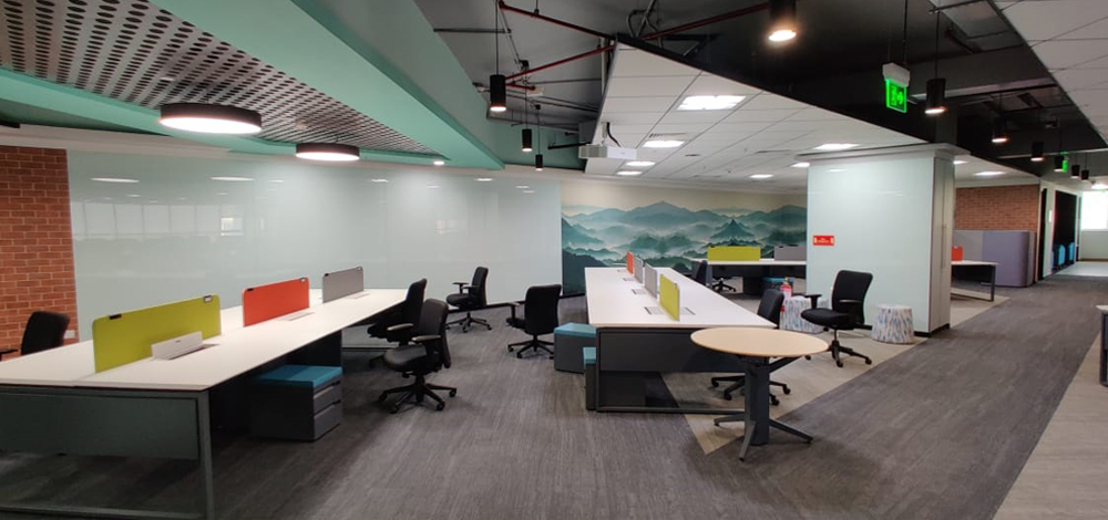 Office interior planning and workspace coordination in Pune